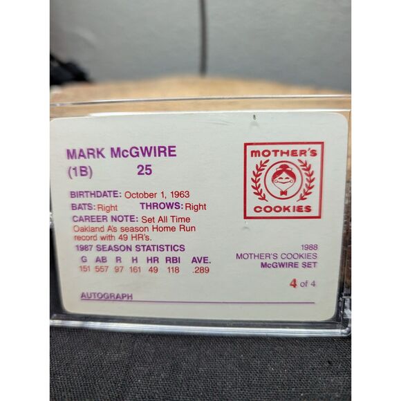 Mark McGwire & Jose Canseco Baseball Card Lot – Topps, Fleer, Mother's Cookies – - Picture 14 of 14